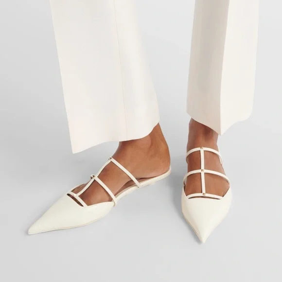 VALENTINO GARAVANI Rockstud Wispy 20 Leather Mules Size EU 37.5 US 7.5 - Picture 1 of 9